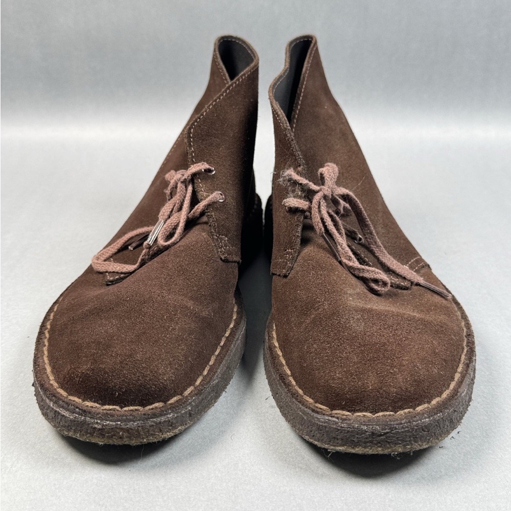 Clarks Brown Original Desert Boots | Suede Leather Upper | Crepe Sole | EUC